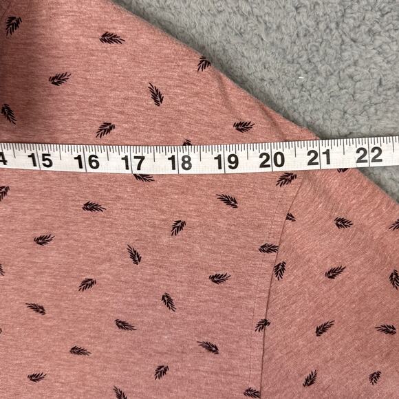 Linksoul Tempus Fugit Men's Pink Feather Printed Golf Polo Shirt Size Large - Picture 5 of 8